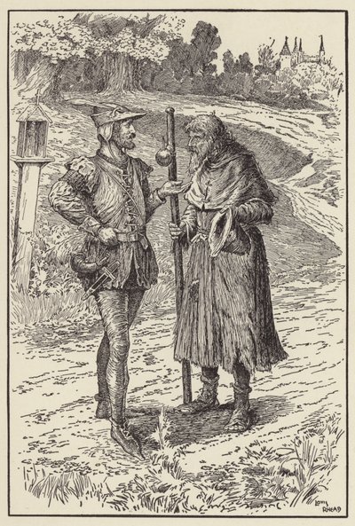 Kom, byt dine klæder med mine, gamle mand af Louis John Rhead
