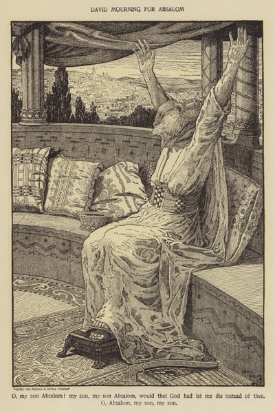 David sørger over Absalom af Louis John Rhead