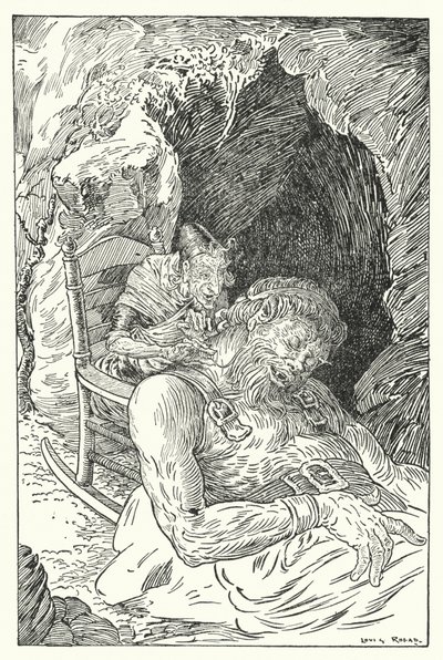 Kæmpe guldskæg (litho) af Louis John Rhead