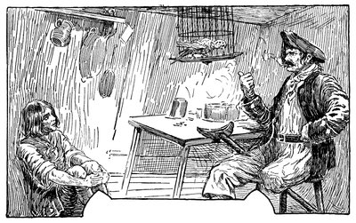 Illustration af Louis Rhead (1857-1926) til romanen "Treasure Island" af Robert Louis Stevenson (1850-1894) 1915 af Louis John Rhead