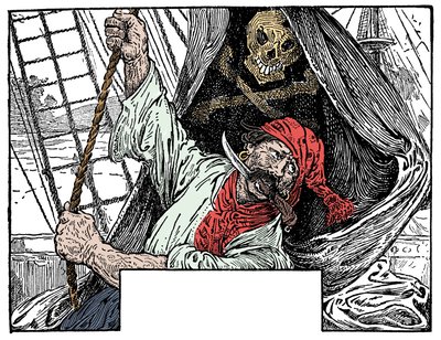 Illustration af Louis Rhead (1857-1926) til romanen "Treasure Island" af Robert Louis Stevenson (1850-1894) 1915 af Louis John Rhead