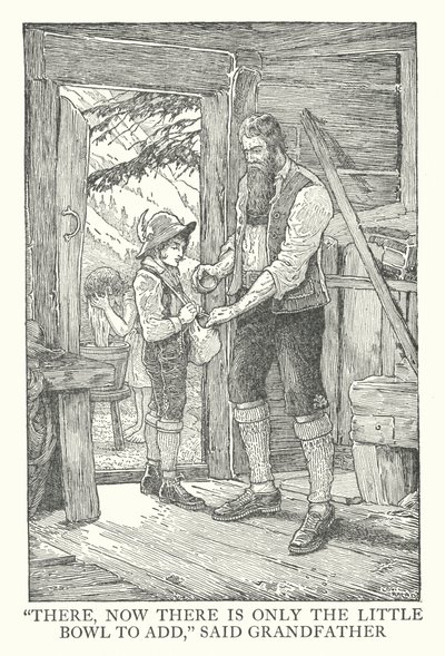 Illustration til Heidi af Johanna Spyri (litografi) af Louis John Rhead