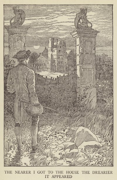 Illustration til Kidnapped af Robert Louis Stevenson af Louis John Rhead