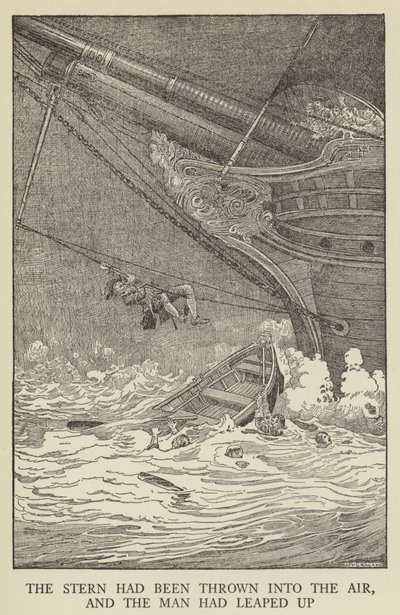 Illustration til Kidnapped af Robert Louis Stevenson af Louis John Rhead