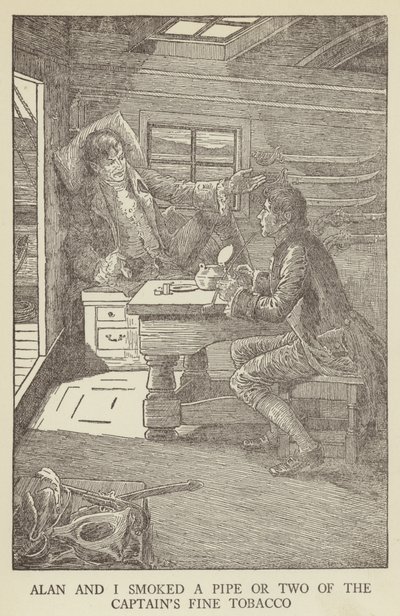 Illustration til Kidnapped af Robert Louis Stevenson af Louis John Rhead