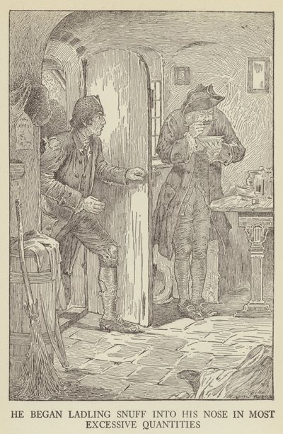 Illustration til Kidnapped af Robert Louis Stevenson af Louis John Rhead