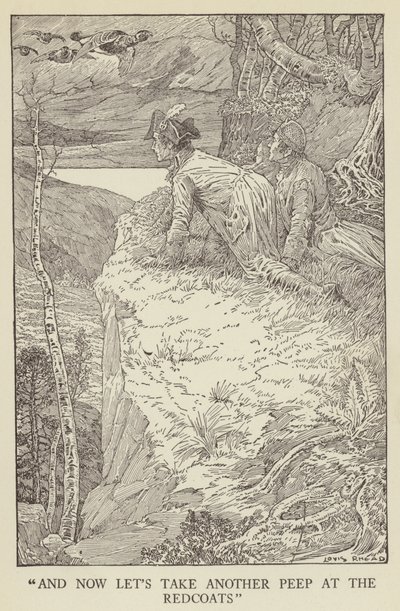 Illustration til Kidnapped af Robert Louis Stevenson af Louis John Rhead