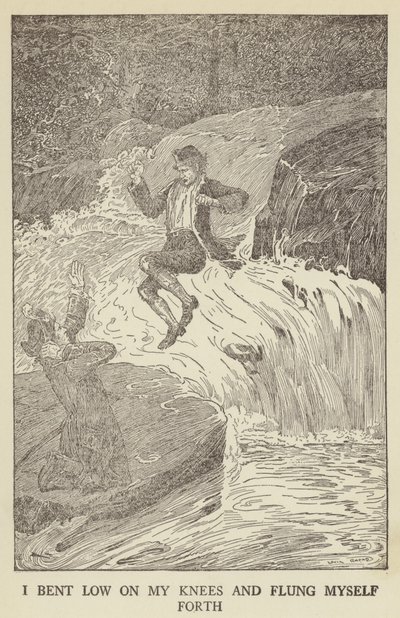 Illustration til Kidnapped af Robert Louis Stevenson af Louis John Rhead