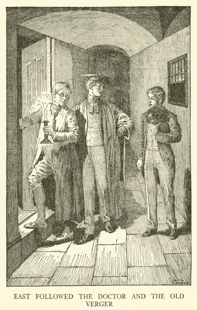 Illustration til Tom Browns skoledage (gravering) af Louis John Rhead