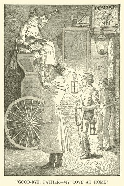 Illustration til Tom Browns skoledage (gravering) af Louis John Rhead