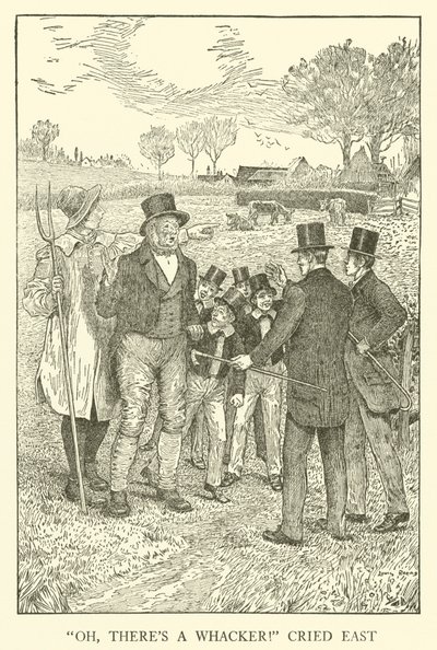 Illustration til Tom Browns skoledage (gravering) af Louis John Rhead