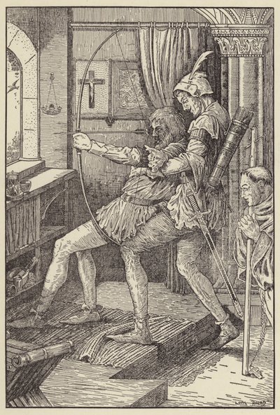 Robin skyder sit sidste skaft af Louis John Rhead