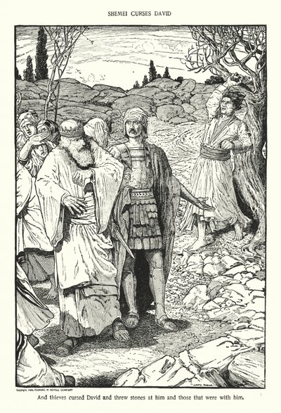 Shimei forbander David (litografi) af Louis John Rhead