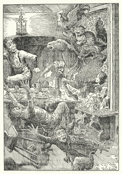 Bremen bymusikanter (litho) af Louis John Rhead