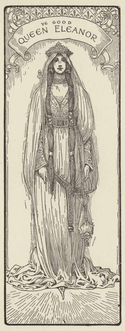 Den gode dronning Eleanor af Louis John Rhead