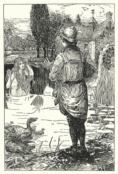 Vandfeen (litho) af Louis John Rhead