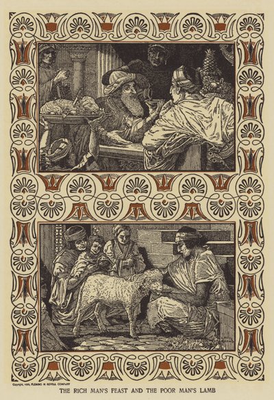 Den rige mands fest og den fattiges lam af Louis John Rhead