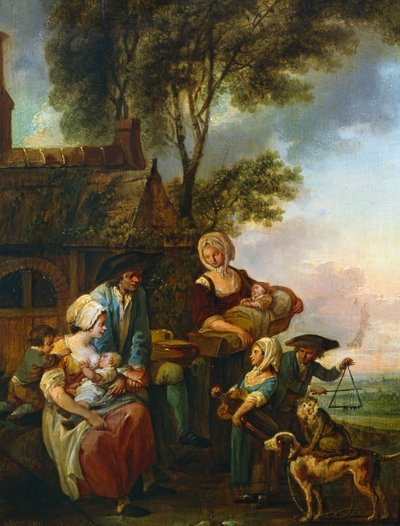 Skive-gurdy-spilleren af Louis Joseph (1731 98) Watteau