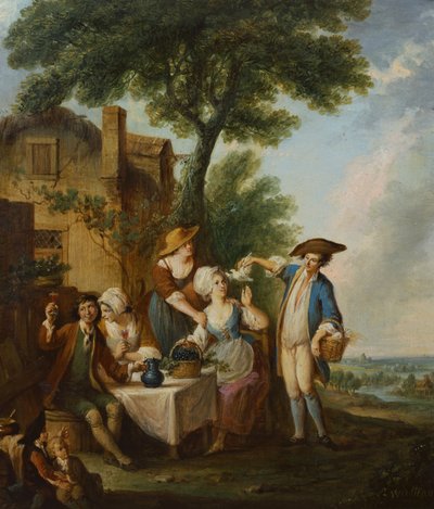 The Pretty Dove (olie på lærred) af Louis Joseph (1731 98) Watteau
