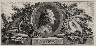 Portræt af Jean-Philippe Rameau (1683-1764) gravering af Louis-Joseph Masquelier af Louis Joseph I Masquelier