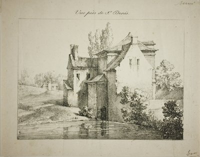 Udsigt nær St. Denis af Louis Jules Frederic Villeneuve