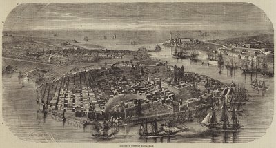 Havana med fugleperspektiv af Louis Le Breton