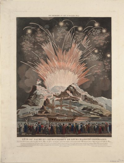 Festligheder ved Napoleons kroning, 1806 af Louis Le Coeur