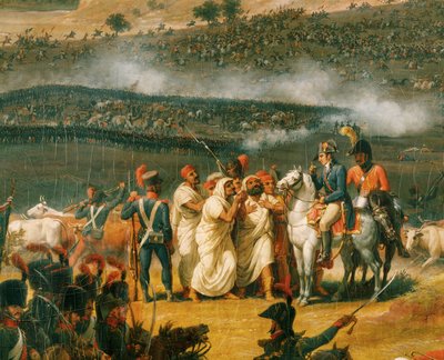 Slaget ved pyramiderne (olie på lærred) af Louis Lejeune