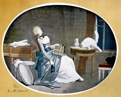 Gengivelse af et maleri af Louis Boilly (1761-1845). af Louis Leopold (after) Boilly