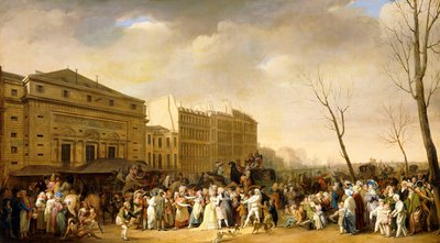 Et karneval på Boulevard du Crime af Louis Leopold Boilly