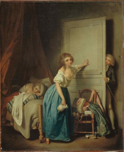 LIdiskret, ca. 1795. af Louis Leopold Boilly
