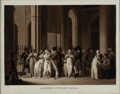 Gallerierne i det kongelige palads, 1809. af Louis Leopold Boilly