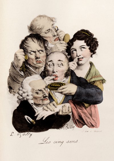 Les cinq Sens Gravør af Louis-Leopold Boilly (Louis Leopold Boilly af Louis Leopold Boilly