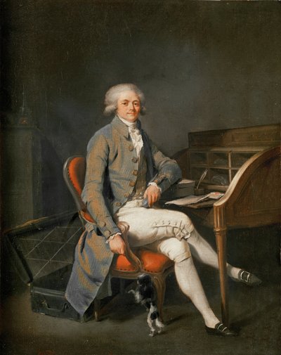 Maximilien Robespierre (olie på lærred) af Louis Leopold Boilly