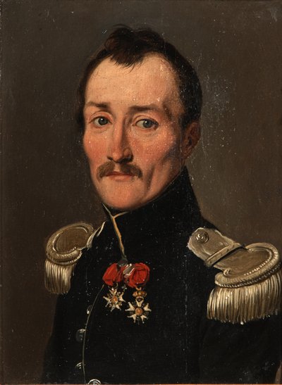 Portræt af Gaston de Banyuls de Montferre i uniform af Louis Leopold Boilly