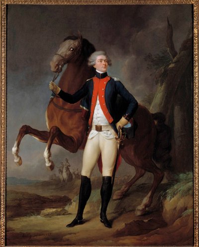 Portræt af Marie Gilbert Mottier, Marquis de La Fayette af Louis Leopold Boilly