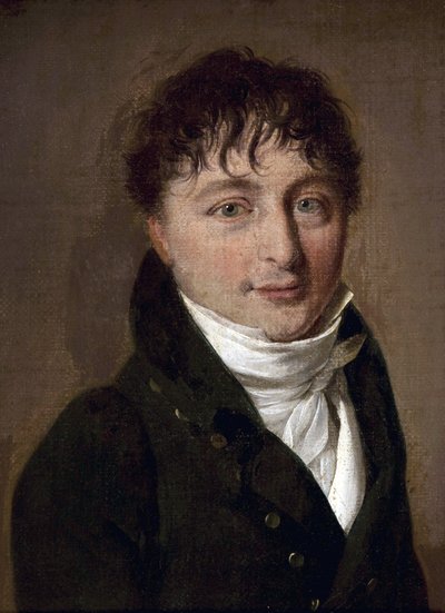 Portræt af komponisten Charles Gounod (1818-1893) af Louis Leopold (Louis-Leopold) Boilly (1761-1845) - Olie på pap - Bibliotheque de l