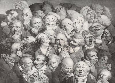 Møde af 35 forskellige hoveder (35 verschiedene Köpfe). 1825 af Louis Leopold Boilly