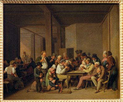 Scene de cabaret - scener på et værtshus ... af Louis Leopold Boilly