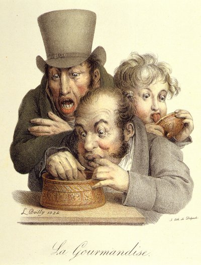 Seven Deadly Sins: Gourmandise af Boilly af Louis Leopold Boilly