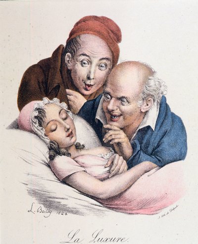 De syv dødssynder: lyst af Boilly af Louis Leopold Boilly