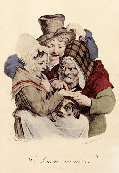 Det glade eventyr-gravering af Louis-Leopold Boilly (Louis Leopold Boilly af Louis Leopold Boilly