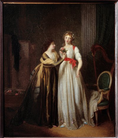 De to venner. Maleri af Louis Leopold Boilly (1761 - 1845) af Louis Leopold Boilly