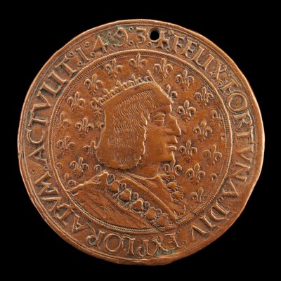 Charles VIII, 1470-1498, konge af Frankrig 1483 [forside], 14931494 af Louis Lepère