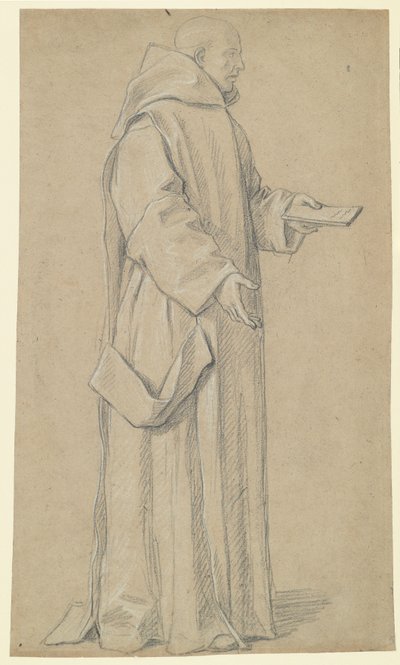 Stående munk (recto) af Louis Licherie de Beurie
