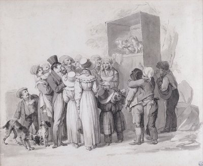 Louis-Léopold Boilly - Den stakkels kat (skitse) af Louis Leopold Boilly