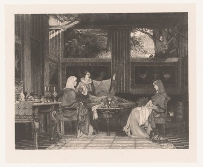 Venantius Fortunatus læser sine digte for Radegonda VI af Louis  Lucas