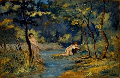 Stående og liggende nymfer af Louis M. Eilshemius