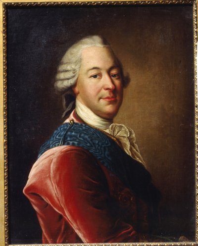 Portræt af grev Mikhail Illarionovich Vorontsov (1714-1767) (Portræt af grev M.I.Vorontsov). Maleri af Louis Tocque (1696-1772), olie på lærred, midten af ​​1700-tallet. Fransk kunst, Rokokokunst. Regionalt kunstmuseum, Simferopol (Ukraine) af Louis Tocqué