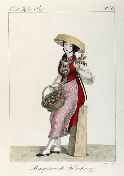 Hamborg damekostume af Louis Marie (after) Lante